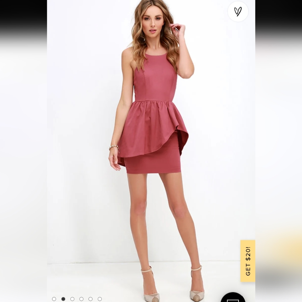 Lulu's ruffle skirt dress size large